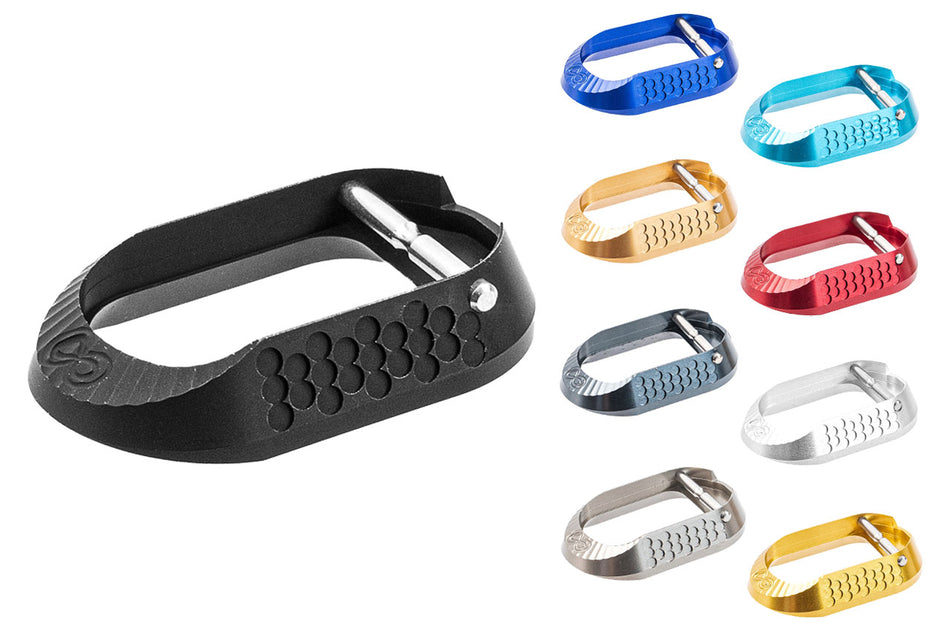 SAVIA CNC Aluminum INF MP Style Magwell For SAVIA Hi-Capa Aluminum Grip-Titanium Grey