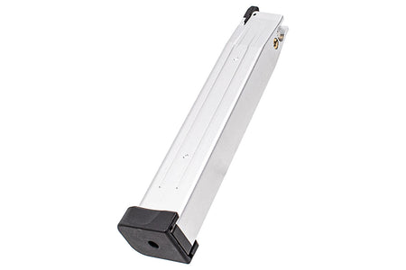 SAVIA Aluminum 200mm 50 Rounds Magazine For Marui TM Hi-Capa GBBP Series ( Silver )
