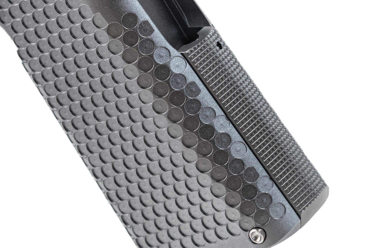 SAVIA CNC Aluminum Type 5 Grip For Marui TM Hi-Capa GBBP Series -Silver
