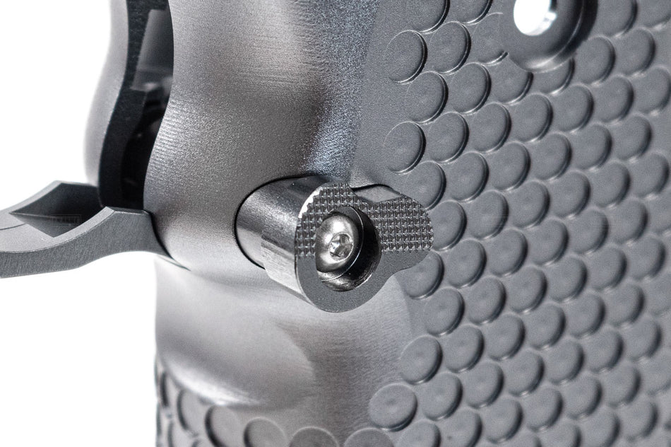 SAVIA CNC Aluminum Type 5 Grip For Marui TM Hi-Capa GBBP Series -Silver