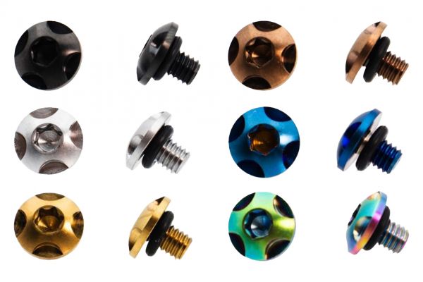 SAVIA Stainless Steel Grip Screw Type 6 For Marui TM Hi-Capa GBBP Series