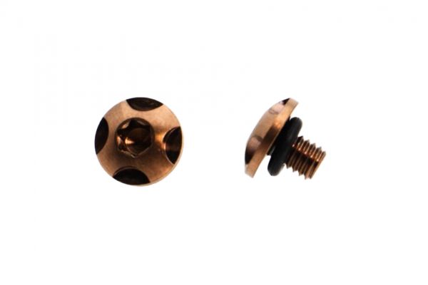 SAVIA Stainless Steel Grip Screw Type 6 For Marui TM Hi-Capa GBBP Series