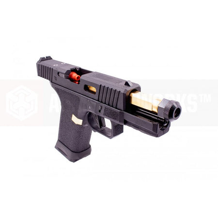 EMG SAI BLU Tier One 2.0 Compact GBB Pistol Airsoft ( Aluminum / Green Gas Type ) ( Gold & Black ) #SA-TO2001