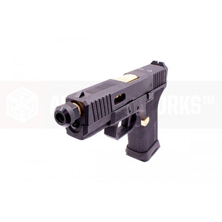 EMG SAI BLU Tier One 2.0 Compact GBB Pistol Airsoft ( Aluminum / Green Gas Type ) ( Gold & Black ) #SA-TO2001