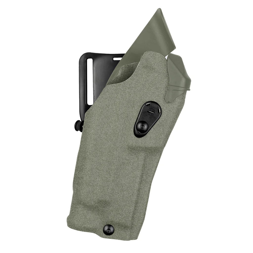 Safariland 6390 RDS ALS Mid-Ride Level I Retention Duty Holster for Glock 17 / 22 / MOS Gen 1-4 with SF X300 / M3 / TLR-1 / APL Flashlight ( RMR / Docter Optic )-Olive Drab-RIGHT