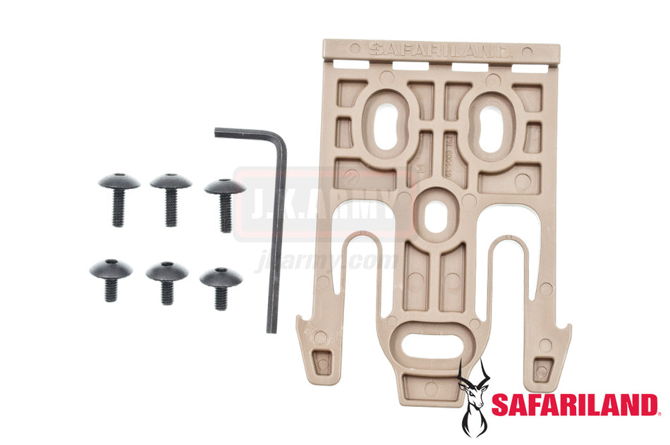 Safariland Model 6004-19 Quick Locking System Holster Fork ( QLS 19 ) ( FDE )