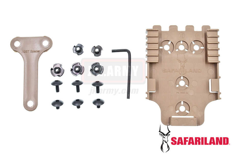 Safariland Model 6004-22 Quick Locking System - Receiver Plate ( QLS 22 ) ( FDE )