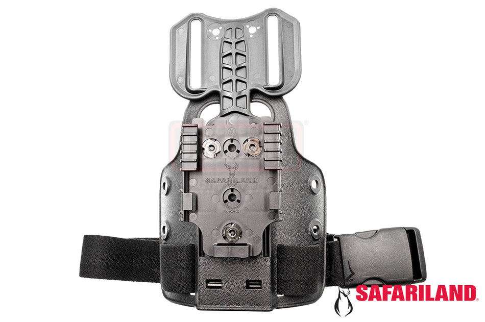 Safariland Model 6004-27 Single Strap Leg Shroud with Drop Flex Adapter ( DFA ) & QLS 22-FDE