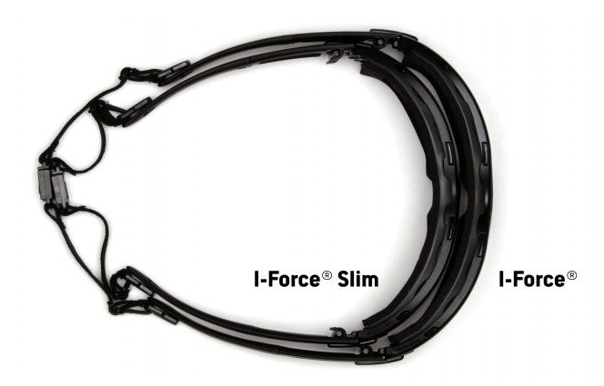Pyramex I-Force Glasses Black Strap-Temples/Indoor-Outdoor Mirror Anti-Fog Lens ( SB7080SDT ) ( I Force )