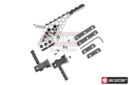 AW Custom™ 6" HX2201 Hi-Capa 6inch Dragon Airsoft GBB Pistol with Mount ( Silver )