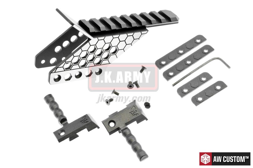 ARMORER WORKS AW Hi Capa 6Inch Dragon with Scope Mount & Cocking Handle Kit ( BK )