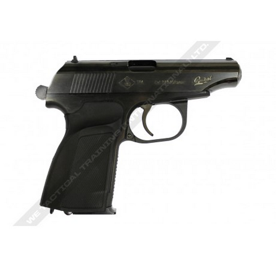 WE Makarov Gas Pistol with Marking and Dummy Suppressor ( BK )