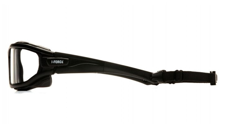 Pyramex I-Force Safety Glasses Black Frame with Clear Anti-Fog Lens ( SB7010SDT ) ( I Force )