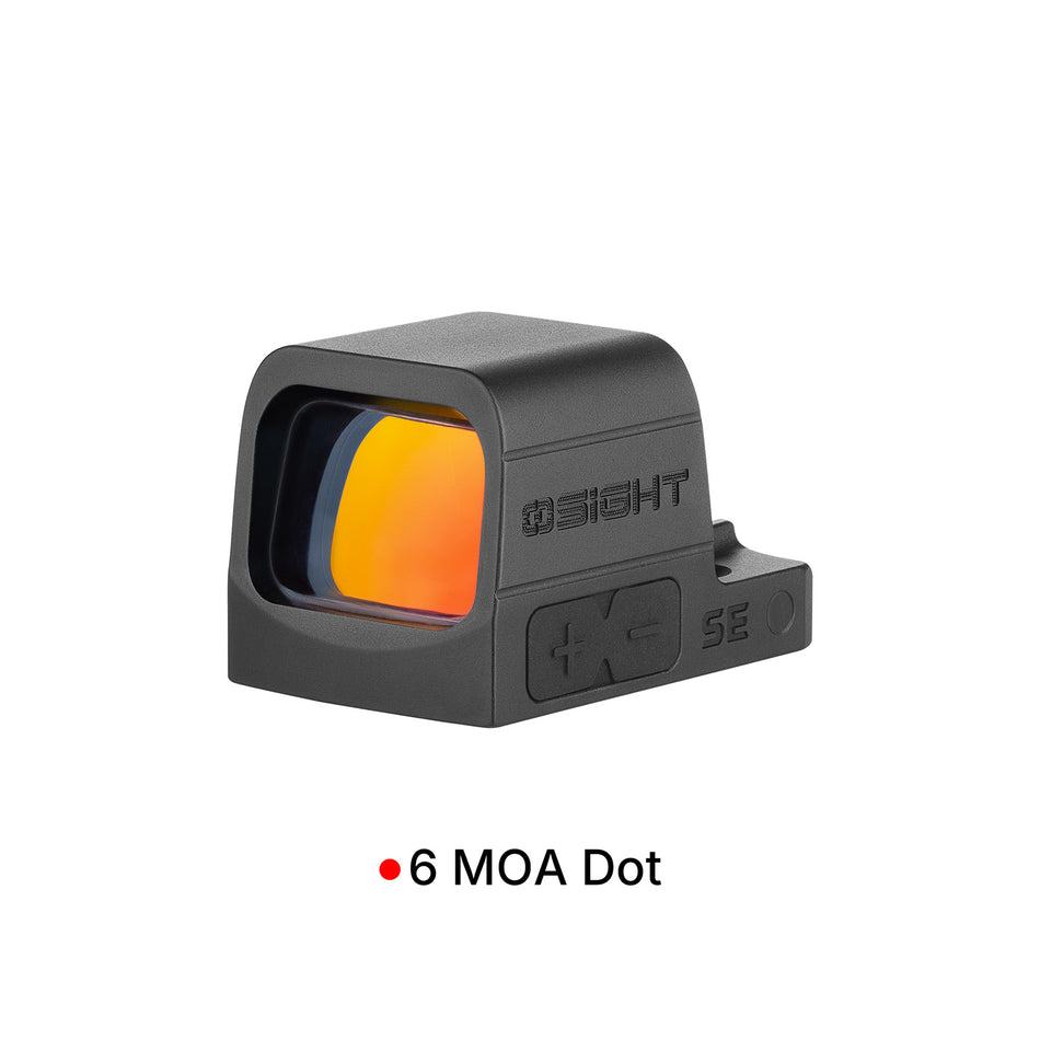 Osight SE Enclosed 6 MOA Red Dot Sight with RMSc Footprint and Side-Loading Battery