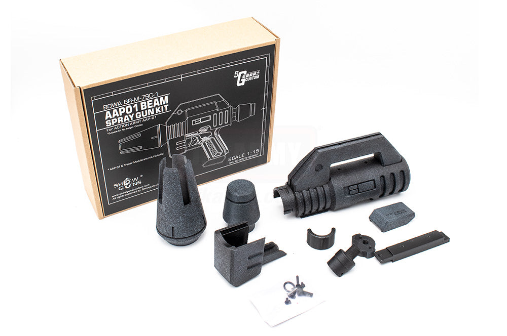 Show Guns GM MS RGM-79 Style Beam Spray Gun Kit for AAP01 GBB Pistol ( Black )