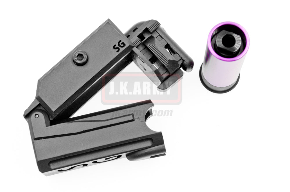 Show Guns SG Tactical 20mm Grenade Launcher ( BK ) extra 2pcs PPS Gas Metal Shell ( Kit A )