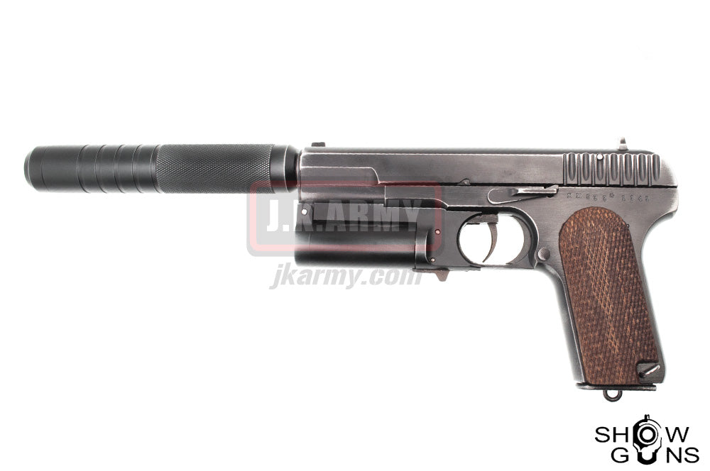 Show Guns Custom-Made KPS TT-33 with Shotshell Launcher - Battle Damaged Custom ( Kingsman Pistol Shotgun ) ( Limited Edition )