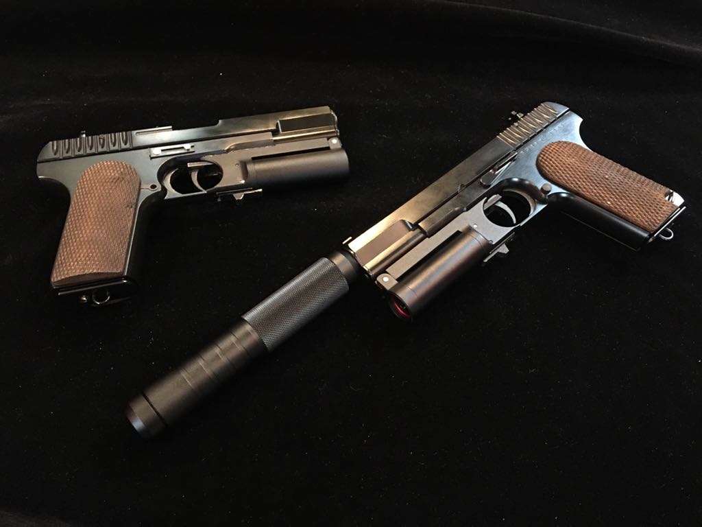 Show Guns Custom-Made KPS TT-33 with Shotshell Launcher ( Kingsman Pistol Shotgun ) ( Limited Edition )