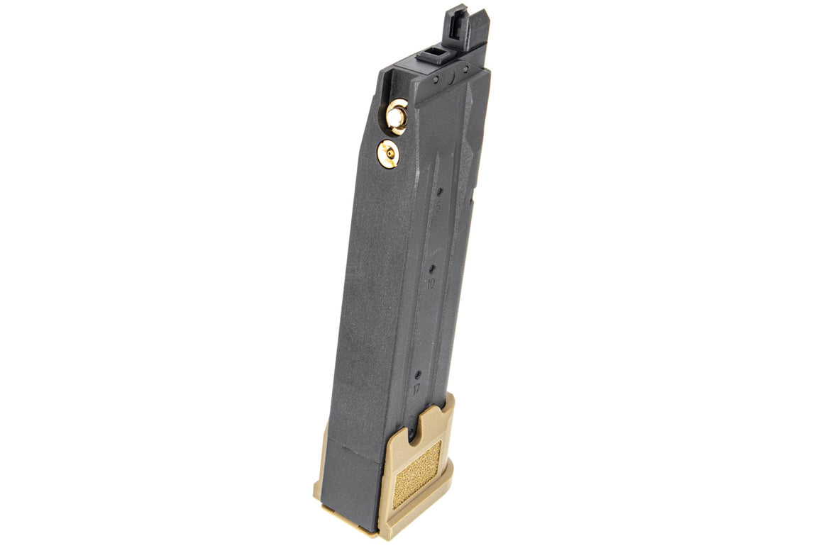 SIG AIR 25 Rds Magazine for P320 M17 M18 GBB ( Tan ) ( Green Gas ) ( Licensed by SIG Sauer ) ( by VFC )