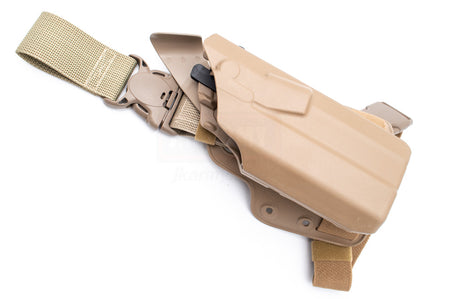 Safariland Model 7355 8325 ALS Holster for Glock 17 , 22 Gen 1-5 with SF X300 / M3 / TLR-1 / APL Flashlight-Dark Earth ( DE )