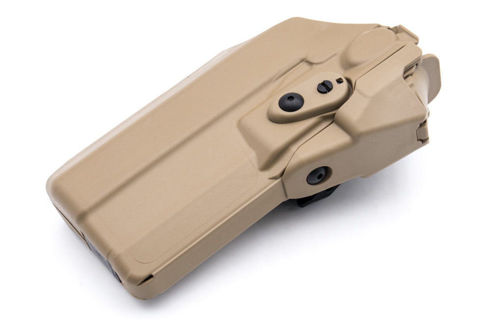 Safariland Model 7379 RDS 8325 ALS Holster for Glock 17 , 22 Gen 1-5 with SF X300 / M3 / TLR-1 / APL Flashlight ( RMR )-Dark Earth ( DE )