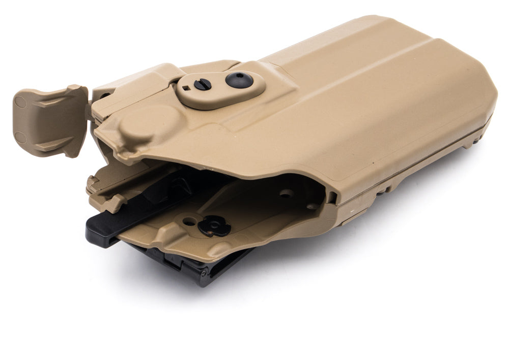 Safariland Model 7379 RDS 8325 ALS Holster for Glock 17 , 22 Gen 1-5 with SF X300 / M3 / TLR-1 / APL Flashlight ( RMR )-Dark Earth ( DE )