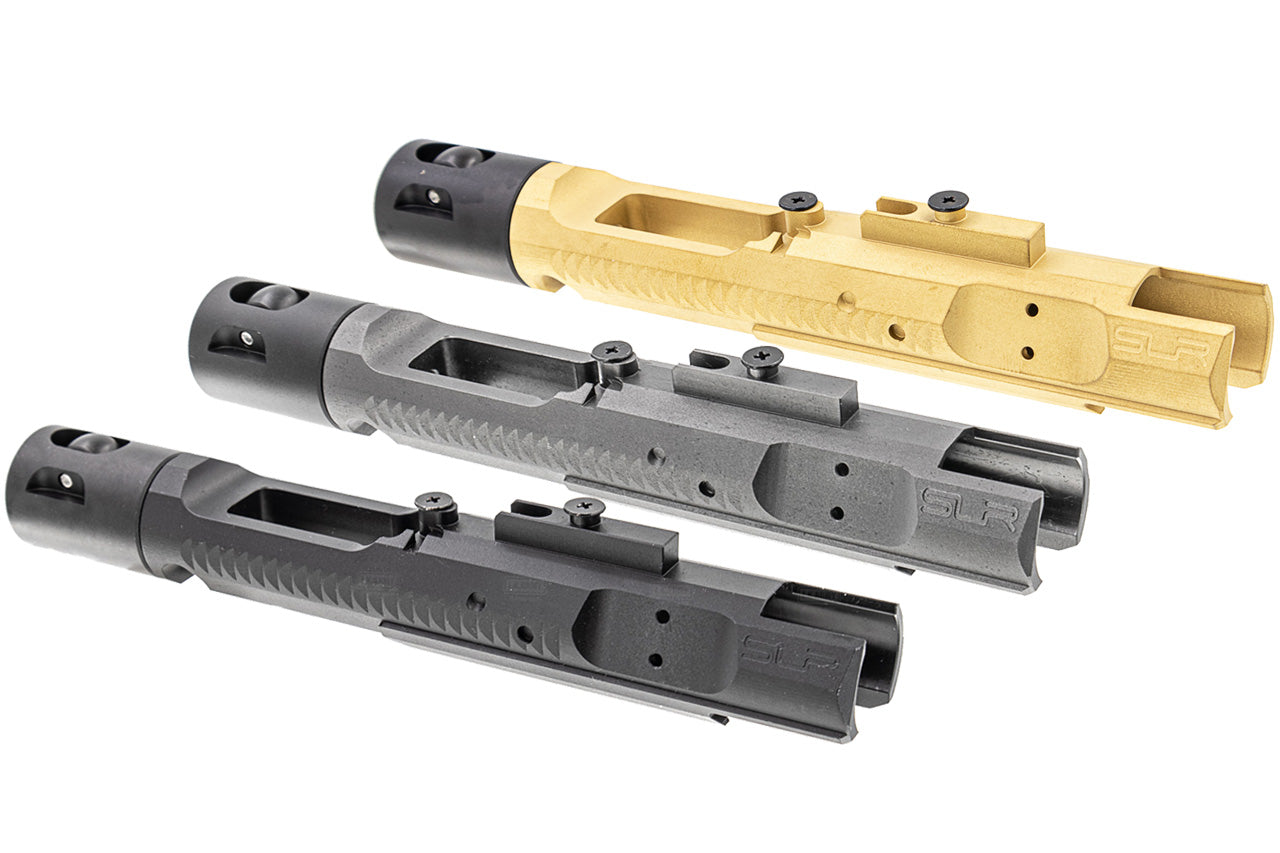 SLR Airsoftworks CNC Steel Bolt Carrier for Marui TM MWS GBBR System ( TiN Titanium Nitride ) ( by DYTAC )-Titanium Grey