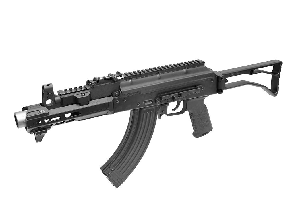 SLR Airsoftworks 6.5” Light M-LOK EXT Extended Handguard Rail Full Kit for GHK AKM GBBR Series ( Black ) ( by DYTAC )