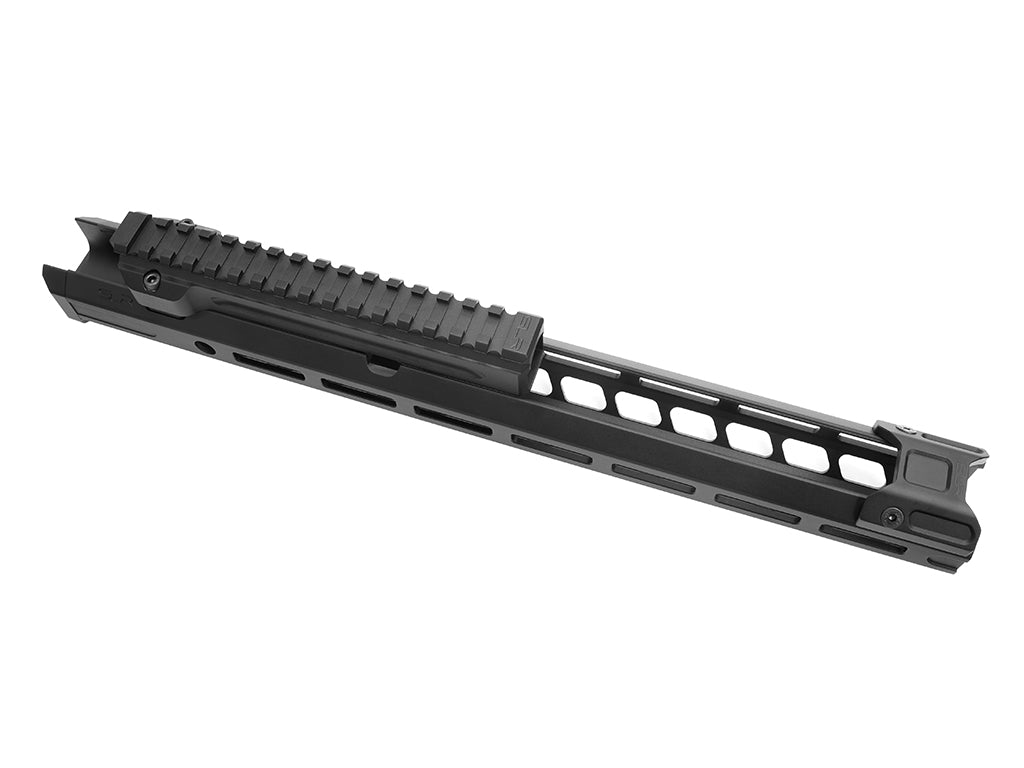 SLR Airsoftworks 14.7” Light M-LOK EXT Extended Handguard Rail for Tokyo Marui TM AKM GBBR ( Black ) ( by DYTAC )