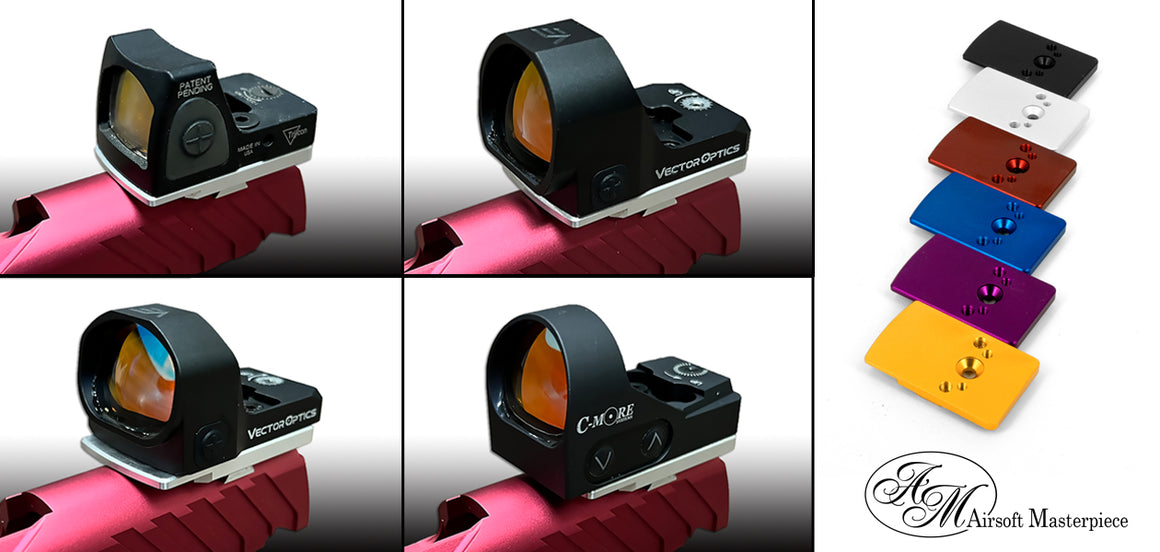 Airsoft Masterpiece AM Rear Sight Mount for Marui TM Hi-Capa GBBP Series-Grey