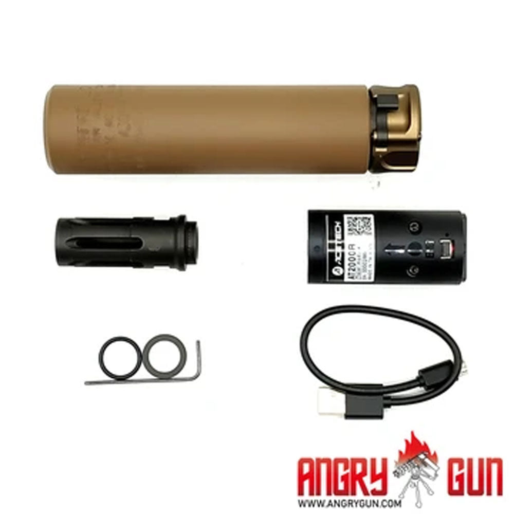 Angry Gun SOCOM 416 Dummy Suppressor / Barrel Extension w/ AT2000R Tracer ( BK / DE )