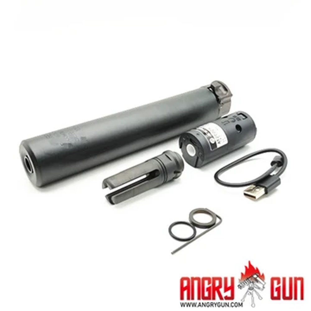 Angry Gun SOCOM 762 Dummy Suppressor / Barrel Extension w/ AT2000R Tracer ( BK / DE )-Dark Earth ( DE )