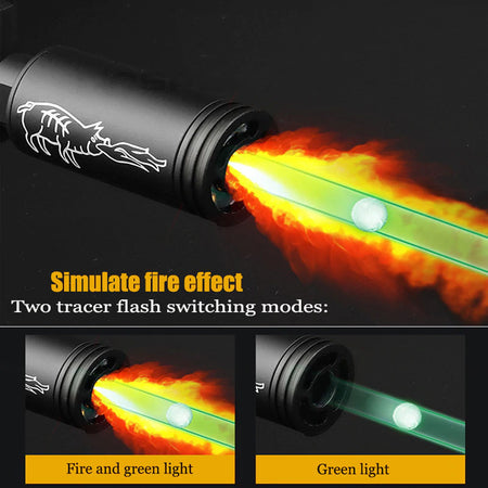 Spitfire Tracer Unit with Flame Effect 14mm CCW ( Black ) ( Fire Breathing Pig Style )-No Marking Style