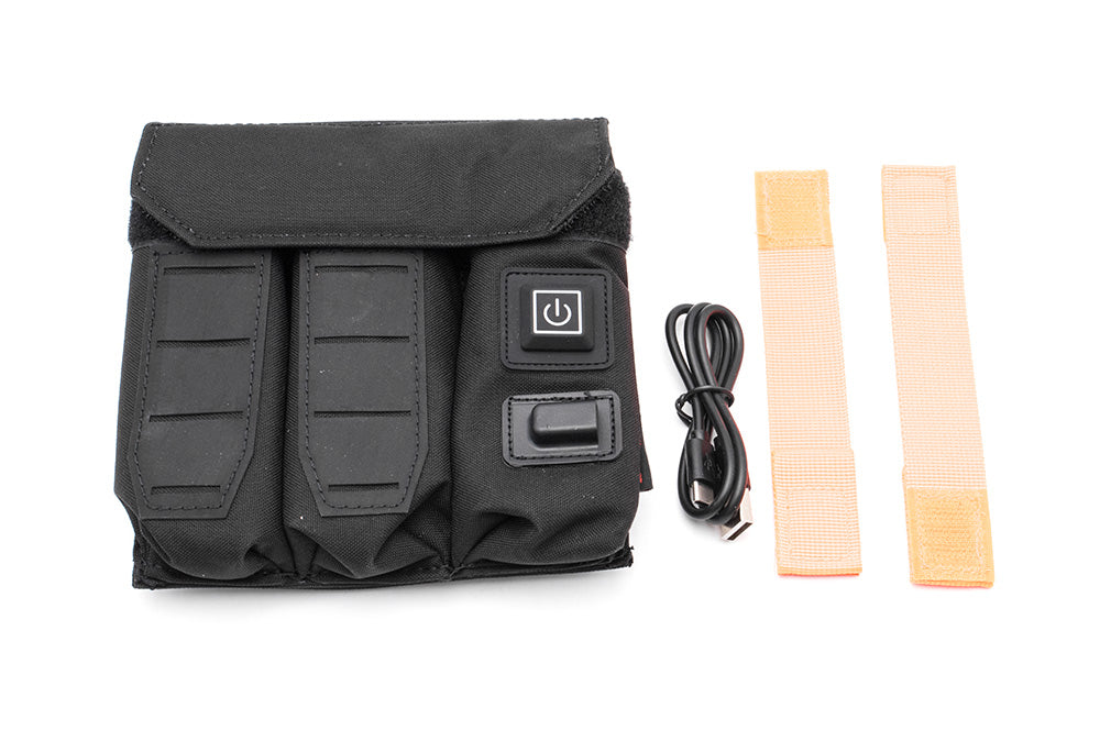 Soetac Warmer Preheat Function Pistol Triple Magazine Pouch-Grey