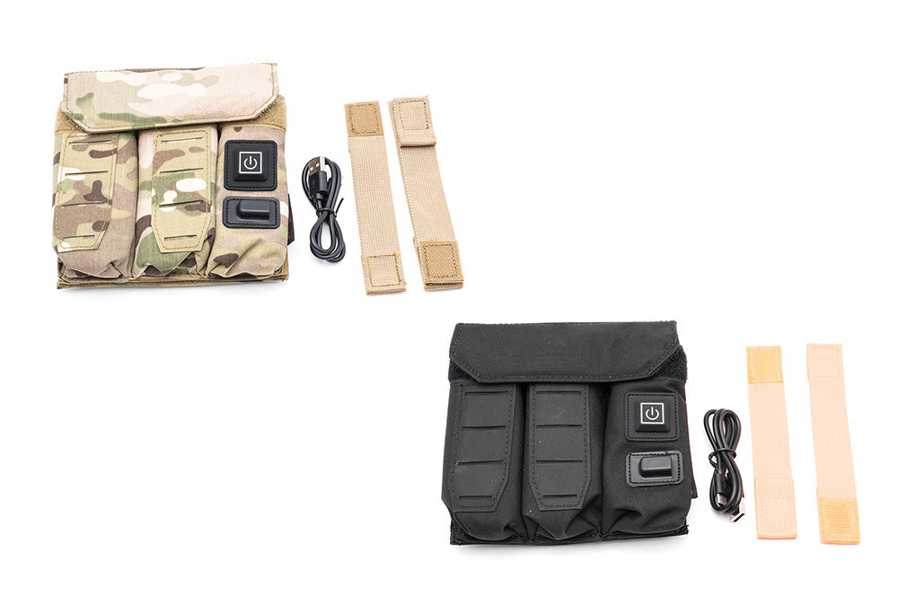 Soetac Warmer Preheat Function Pistol Triple Magazine Pouch-Grey