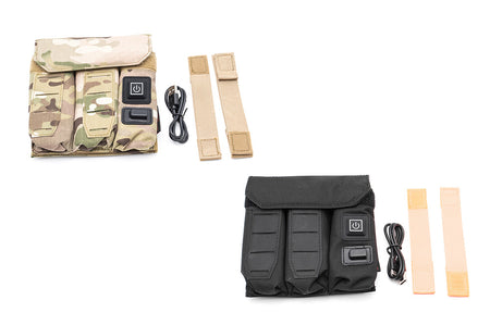 Soetac Warmer Preheat Function Pistol Triple Magazine Pouch-Grey