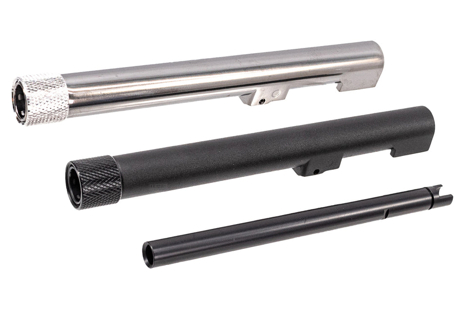 SRC 14mm CCW Threaded Outer Barrel with Inner Barrel Set For SR92 GBBP Series -Silver