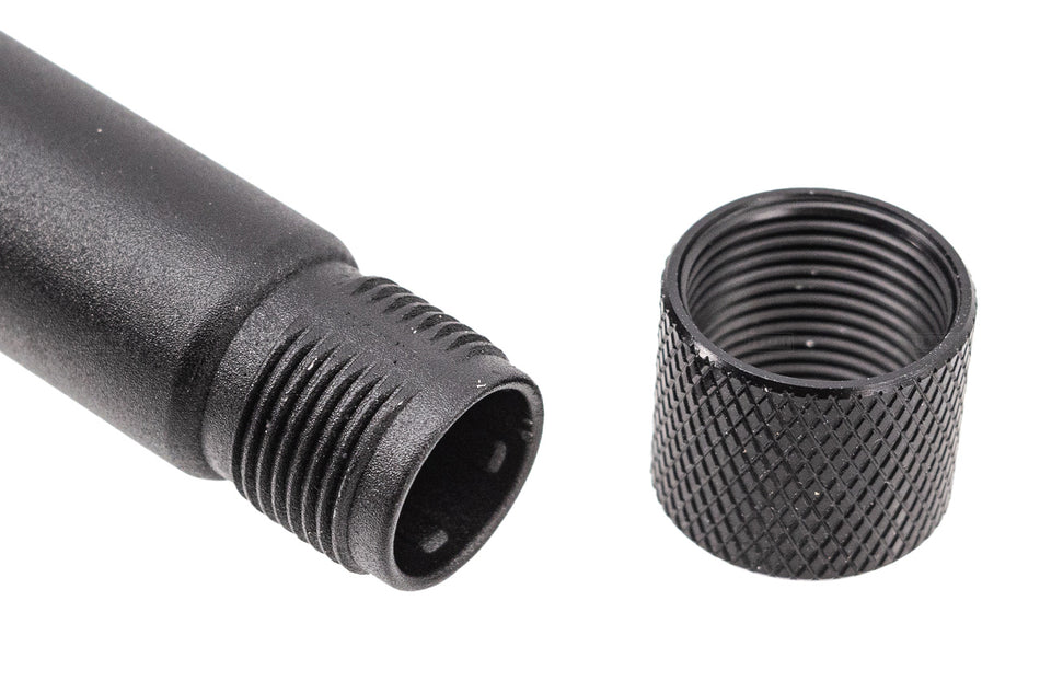 SRC 14mm CCW Threaded Outer Barrel with Inner Barrel Set For SR92 GBBP Series -Silver