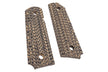 SRC CNC G10 Grip Full Size Texture Panel Set For Marui TM 1911 GBBP Series ( Delta Grey )
