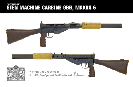 Northeast STEN Gun MK 6 GBBR , STEN MACHINE CARBINE GBB MARKS 6
