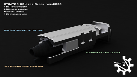 Volante 2020 Ver. Stratos Blow Back Unit BBU for TM / KJ Model G17 / 22 / 26 /34 ( Loading Nozzle Blow Back Housing Kit )