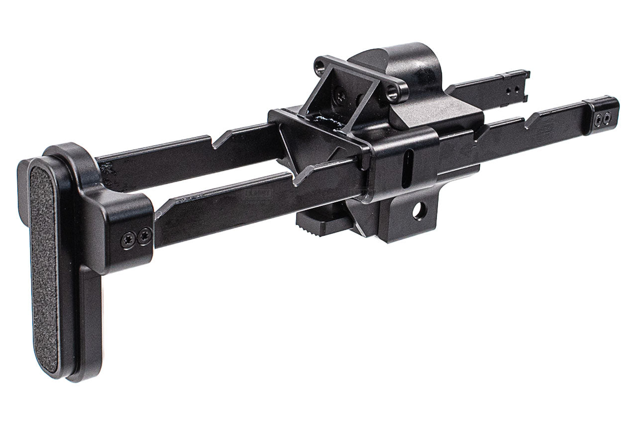 Bow Master x GMF 5 Position Buttstock & Picatinny Rail M1913 20mm Stock Adapter for UMAREX / VFC HK53 MP5 GBB Series & TM MP5A5 Next Gen AEG Series