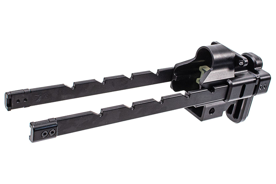 Bow Master x GMF 5 Position Buttstock & Picatinny Rail M1913 20mm Stock Adapter for UMAREX / VFC HK53 MP5 GBB Series & TM MP5A5 Next Gen AEG Series