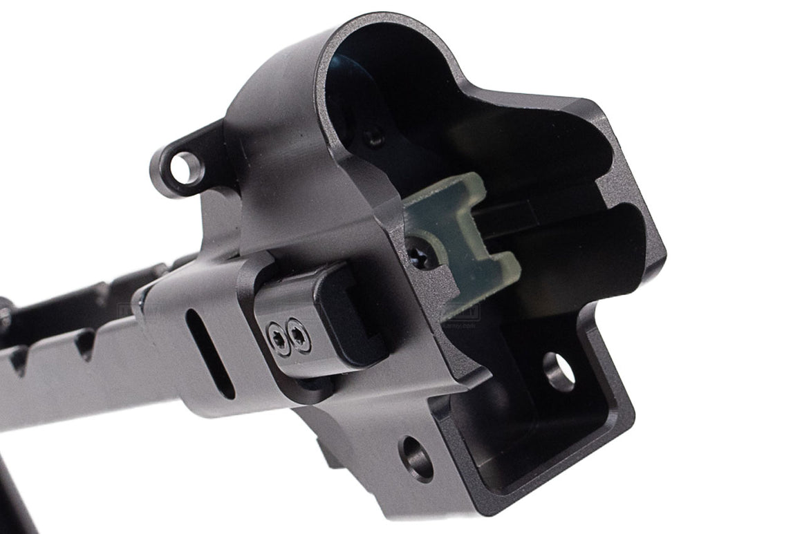 Bow Master x GMF 5 Position Buttstock & Picatinny Rail M1913 20mm Stock Adapter for UMAREX / VFC HK53 MP5 GBB Series & TM MP5A5 Next Gen AEG Series