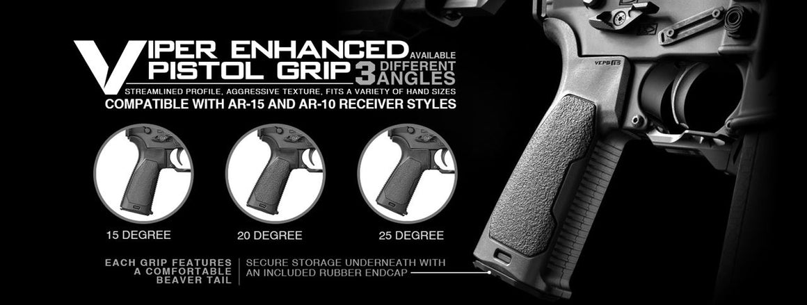 Strike Industries SI Enhanced Pistol Grip 15 Angle for GBB ( Black )