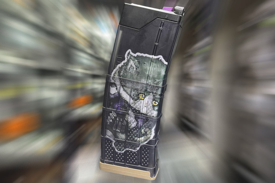 EMG Lancer System Licensed L5-AWM 300BLK 30 Rounds Gas Magazine For Marui TM MWS GBBR Series ( FDE ) ( by CGS )