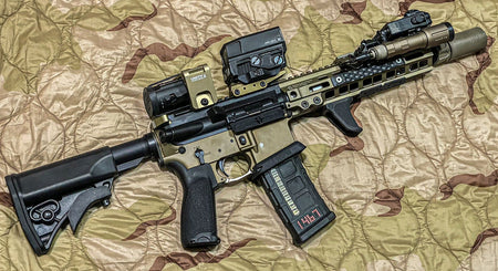 T8 L Style Stock + 4P Buffer Tube Combo Set for Marui TM MWS GBBR