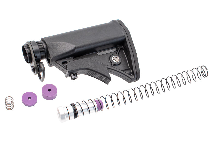 T8 L Style Stock + 4P Buffer Tube Combo Set for Marui TM MWS GBBR