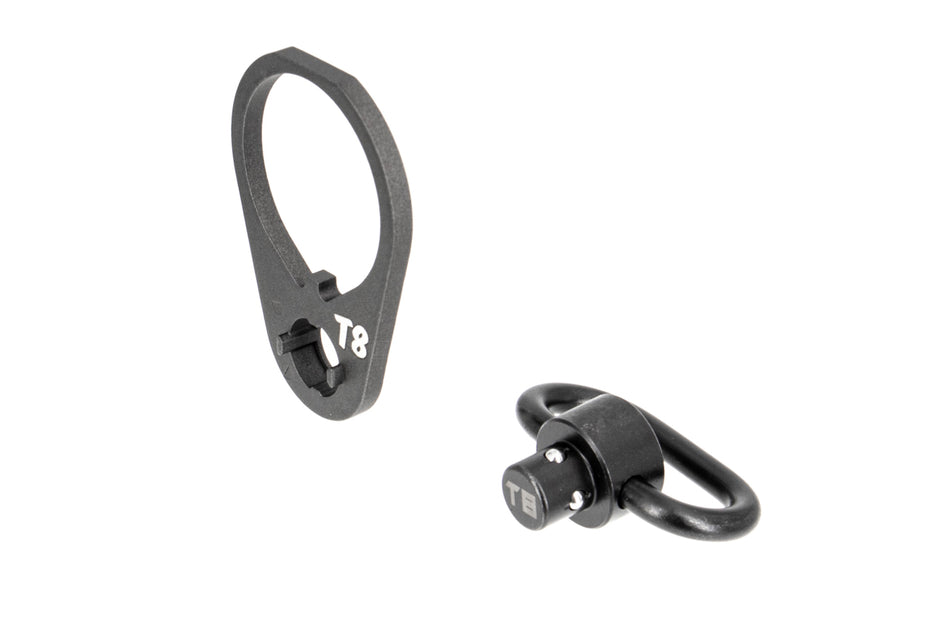 T8 QD Sling Swivel Steel End Plate Set for Marui TM MWS GBB ( MIM Steel )