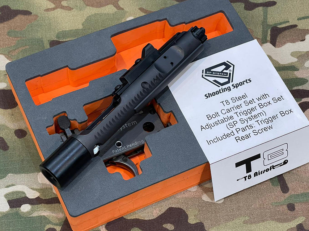 CGS SP System T8 Steel Bolt Carrier Set with Adjustable Trigger Box Set for Marui TM MWS GBB Series